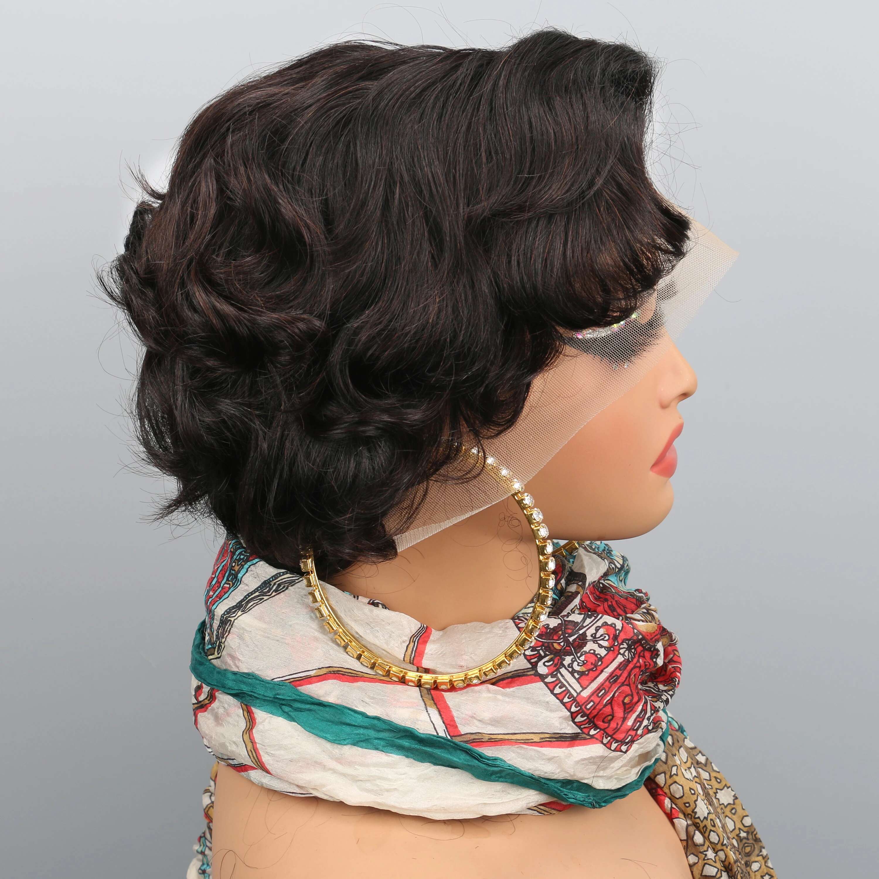 Wigs Human 13X4 Short Pixie Cut Lace Front For Women Transparent Frontal Wig Pre Plucked With Baby Hair