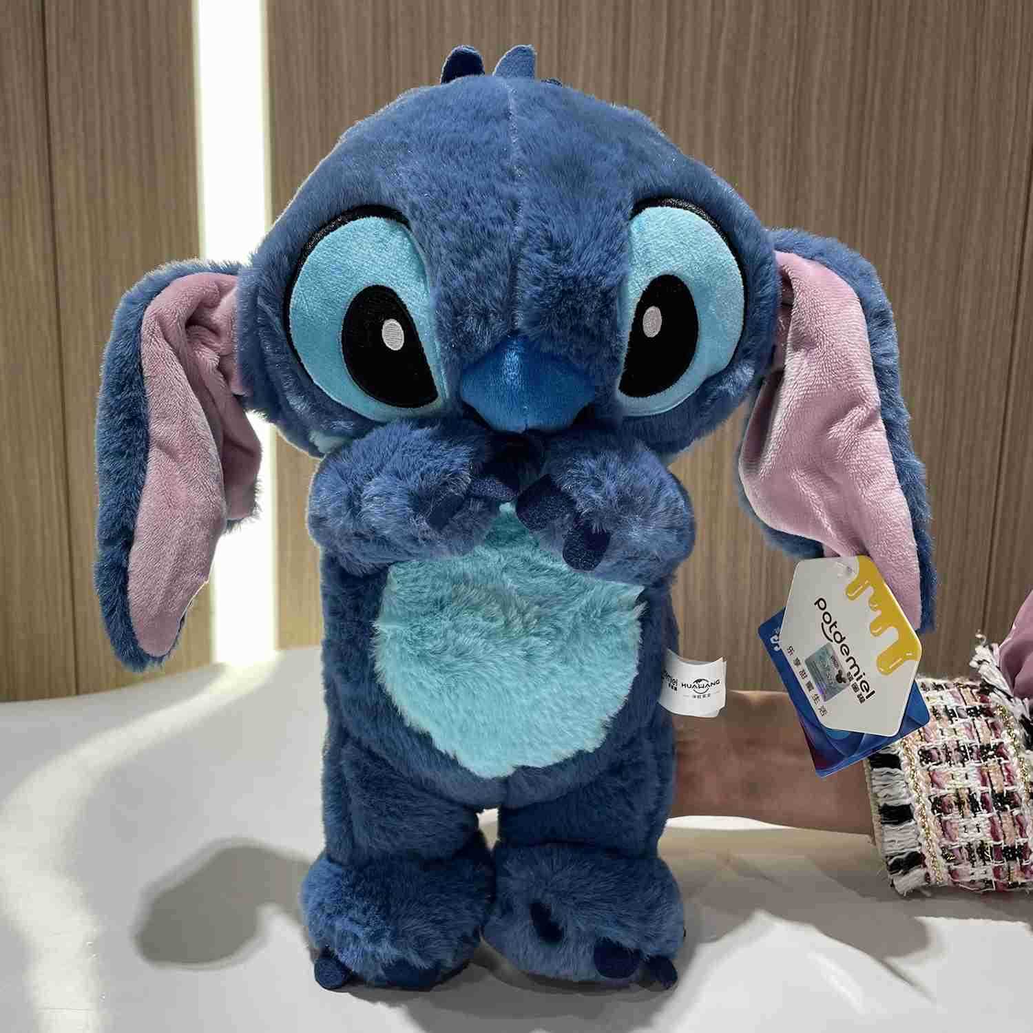 Disney Genuine Lilo Stitch Plush Toy Doll Sitting Stitch Stuffed Soft Toy Car Pillow Comforting Toy Kids Xmas Birthday Gift H251126