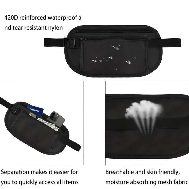 1PCS Anti-Theft Running Waist Bag Cash Clip - Hands-Free Invisible Wallet Waist Pack with Secure Zipper Lightweight OutdoorT251126