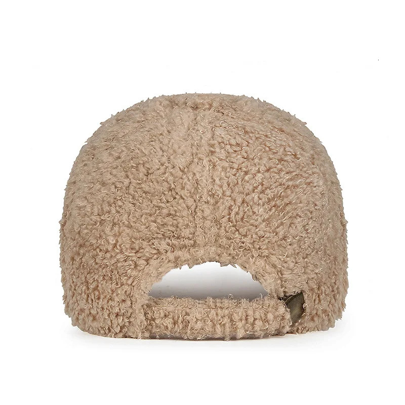 In Winter The Lamb Plush Warm Embroidered Letter Baseball Hat Shows The Face Of The Small ed Cap 251126