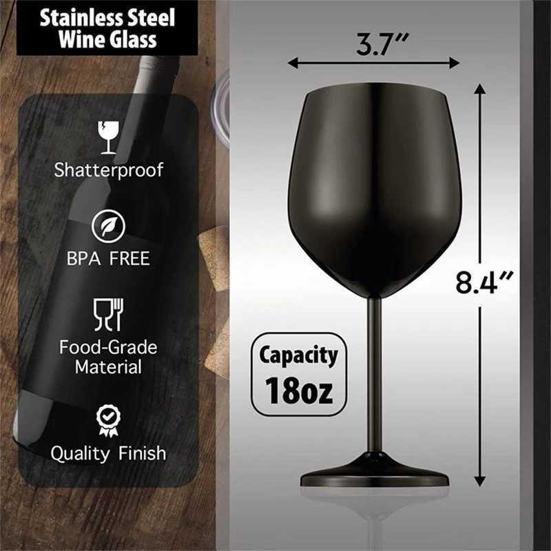 304 Stainless Steel Cocktail Glass 2PCS Champagne Goblet Wine Cup Set Durable Sturdy Mental Rose Gold Red WIne Drinking Cup C251126