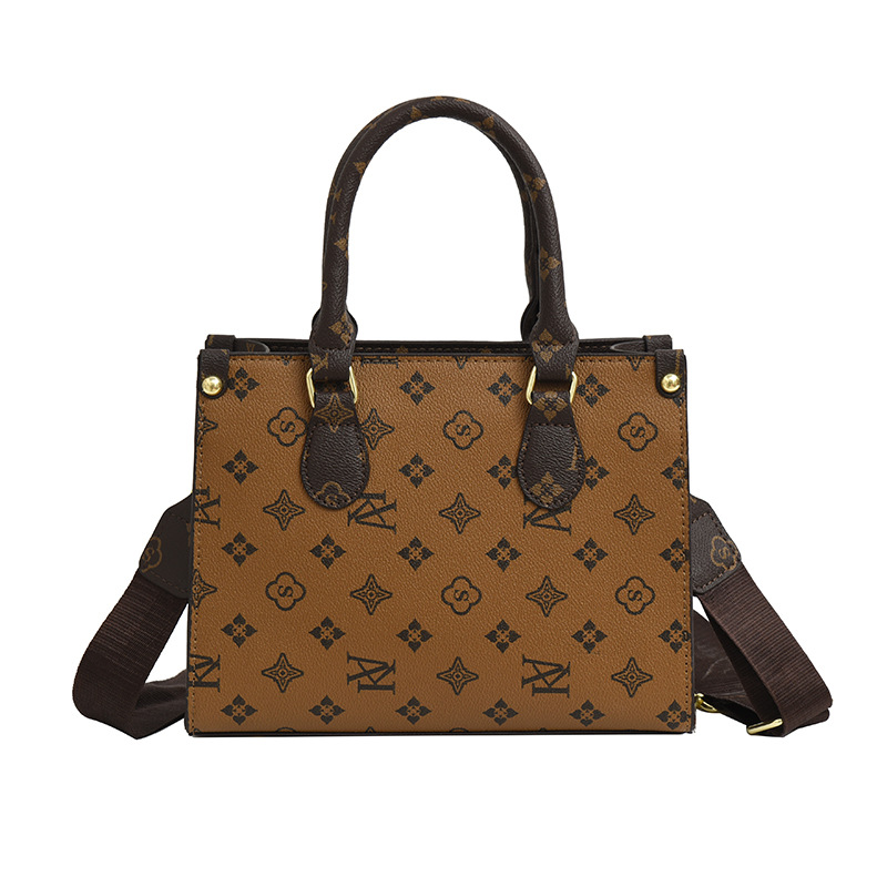 Free Shipping Fashion Bags Totes Light luxury Vintage vintage flower 2026 fashion handbag with one shoulder diagonal cross