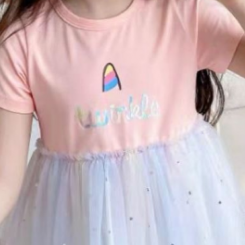 DISNEY Kids designer clothes baby girl dress Princess Skirt A-line Skirt Birthday Party Dress summer children's baby thin gauze dress unicorn rai