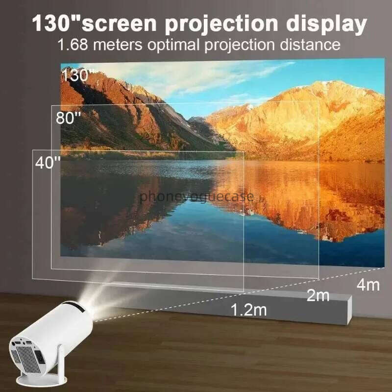 Projectorpro 4K Android 11 Dual Wifi6 260Ansi Allwinner H713 Bt5.0 1080P 1280*720P Home Cinema Outdoor Projetor