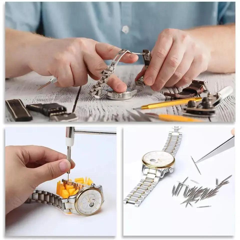 Watch Repair tool Kit Watchmaker Back Case Opener Link Pin Spring Bar Remover Clock Battery Replacement Strap Needle Set