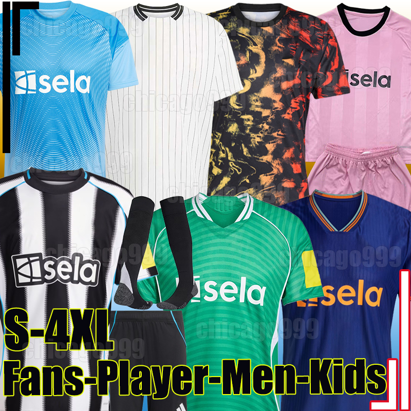 5XL 25/26 Newcastle BARNES Soccer Jerseys WISSA GORDON WOLTEMADE OSULA BRUNO G. MURPHY ELANGA TONALI JOELINTON TRIPPIER POPE men kids kits socks sets football shirts