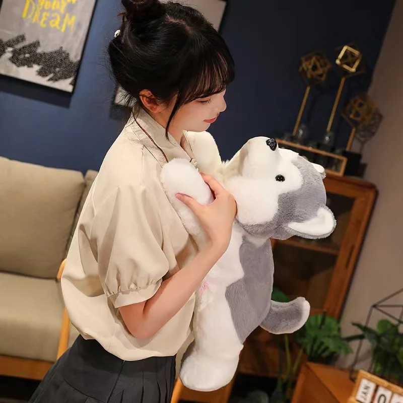 30/40/50cm Cute Dog Puppy Husky Pillow Plush Toy Cute Animal Stuffed Doll Home Decoration Baby Birthday GiftT251126