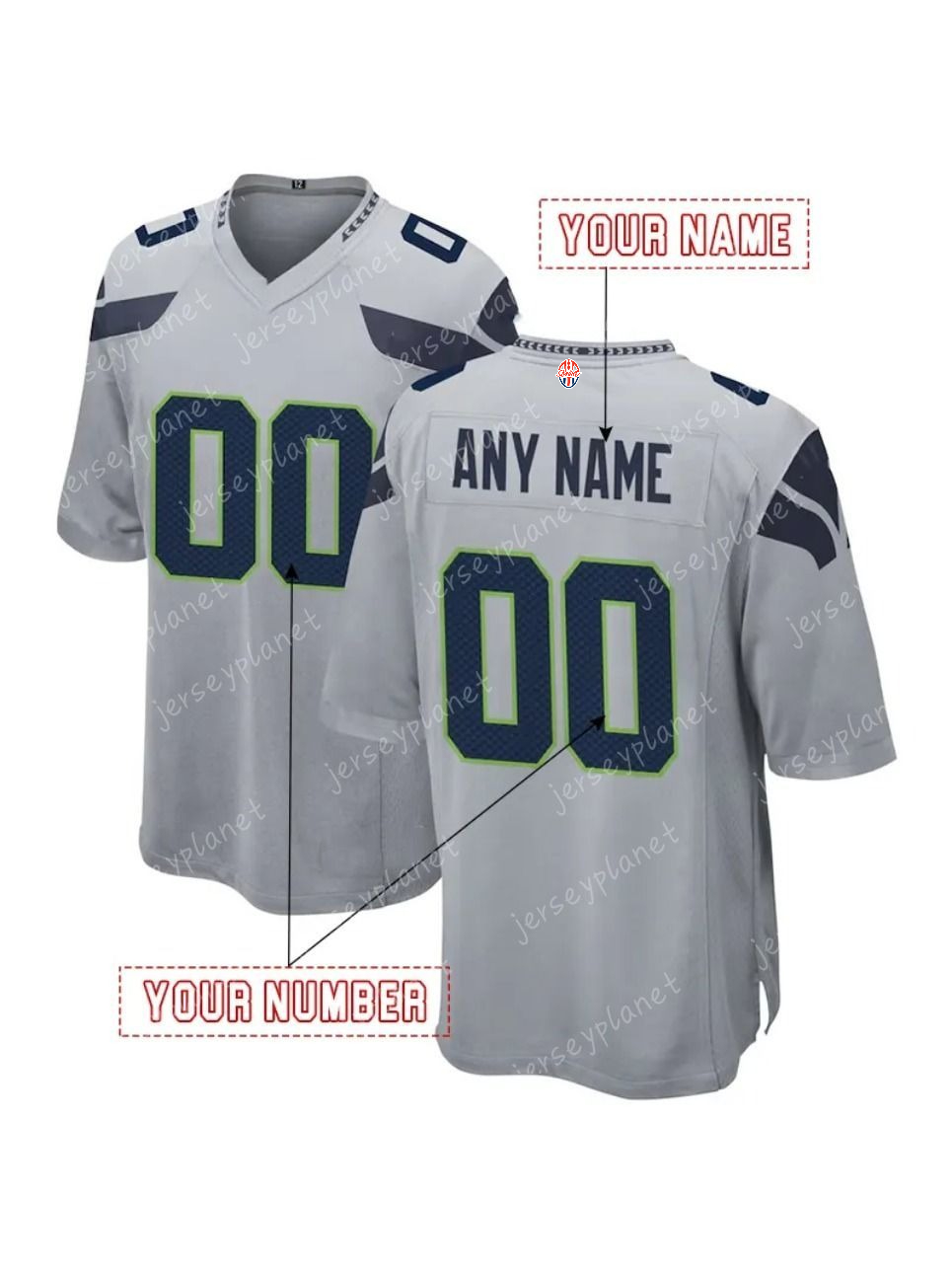 Custom Football 2025 Rivalries Jersey Cooper Kupp Darnold Smith-Njigba Walker III Love Embroidered Letter Number Design Polyester7