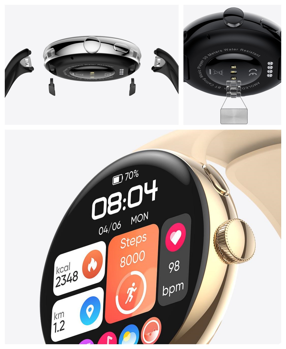 Google Pixel color screen smart watch for women | AI sleep quality analysis, menstrual period reminder, Bluetooth call and exercise mode free shipping
