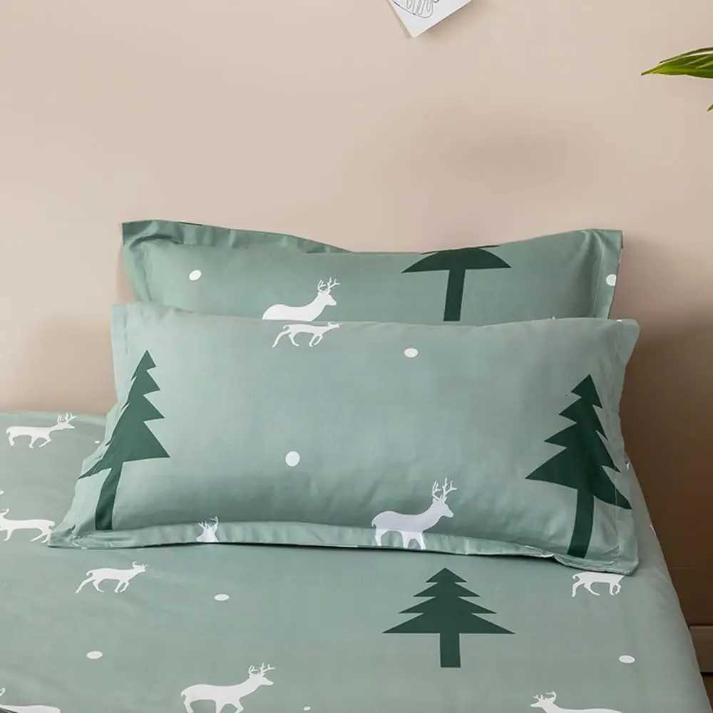 Christmas Christmas Green Duvet Cover Christmas Tree Snowflakes Bedding Set Happy New Year Quilt Cover Holiday Gifts Bedroom Decoration Y251126