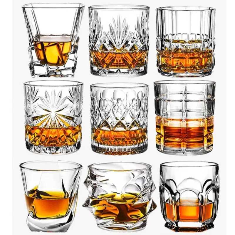 Glassware Cocktails Different Glass Cups Fashion Whiskey Glasses Scotch Bourbon Cocktails RUM Durable Whiskey Glass Drinkware C251126