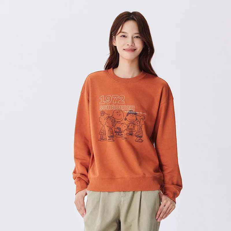Semir Sweatshirt Women Loose 2024 Autumn New Fashion Pattern Top Trendy Sweatshirt J251136