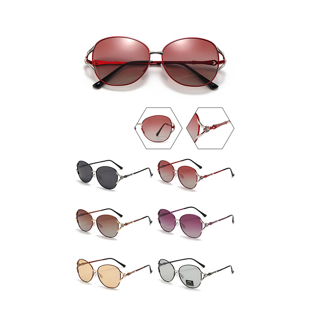 Designer Sunglasses Women Sunglasses Polarized Sunglass Round Frame Sunglasses Luxury Goggle Pilot Alloy Frame UV400 Eyewear K9190