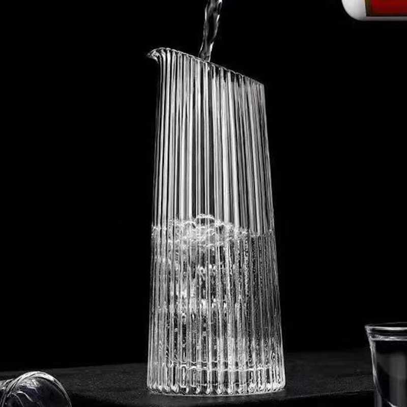 125ml Wine Dispenser Vertical Stripe Spirits Tool Household Crystal Glass Transparent Small Capacity Cups for Bar Wholesale Cups C251126