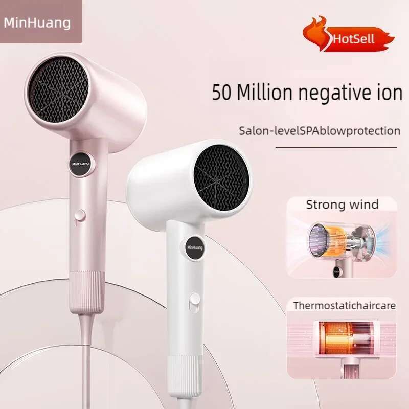 Professional Hair Hot Cold Wind Air Brush Hairdryer Negative Lonic Blow Dryer Strong Powerdryer Salon Tool 1400W Blowdryer
