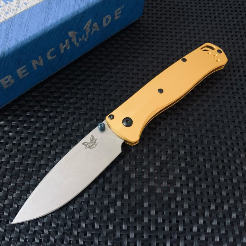 BM 535 Bugout Aluminum Handle Folding Knife D2 Hardness Blade Portable Camping Outdoor Utility Survival Knives EDC