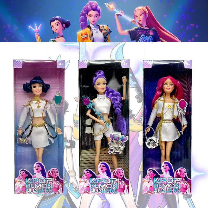 2025 Kpop Demon Hunters LiveAction Figure Toy Rumi Mira Zoey Sussy Theme Song Of Colorful Lights For Fans child Birthday Gifts 251028