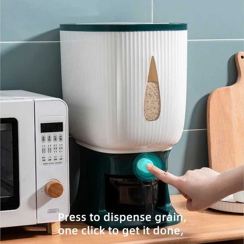 Large Capacity Rice Storage Bucket 1 Piece Grain Container for Storing Flour And Rice Eco-Friendly Airtight Rice Storage Box Y251126