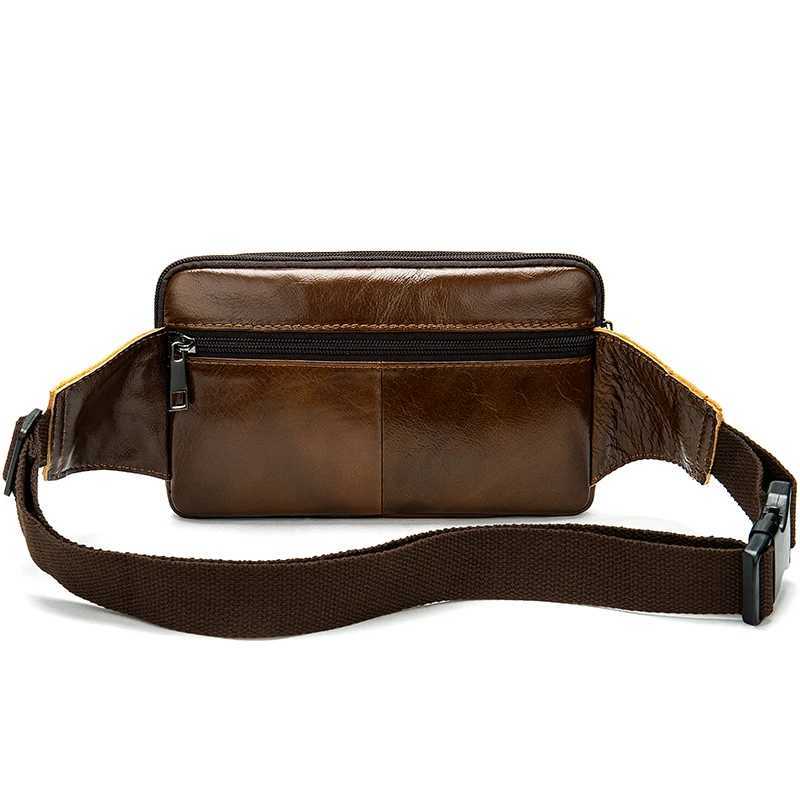 WESTAL Mens Waist Bags Genuine Leather Male Fanny Pack Phone Belt Bag Men Hip Bags Pouch Money Belt Bags Sport Waist Pack 8966T251126