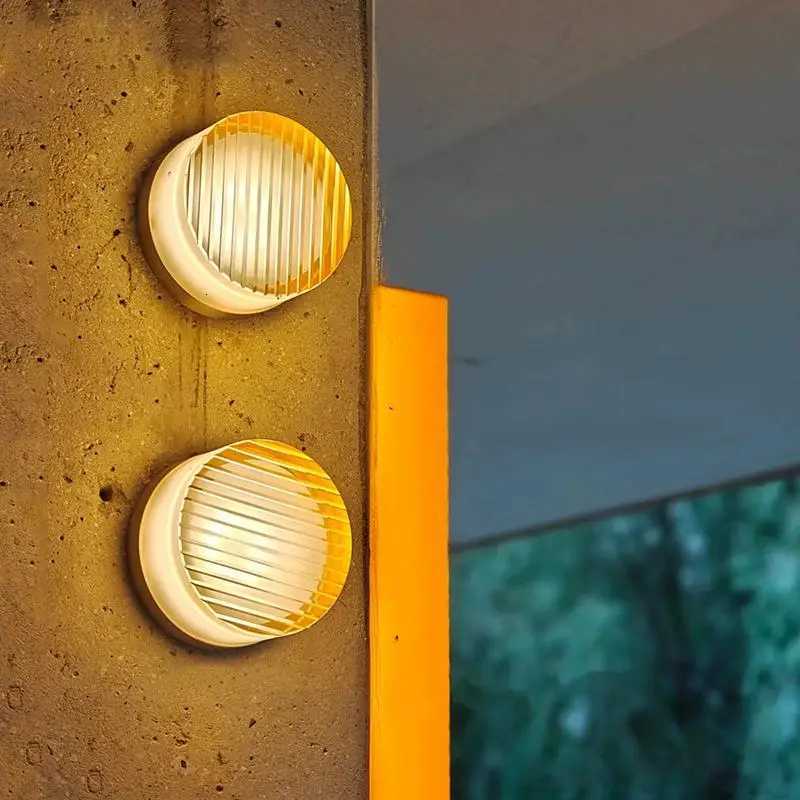 Nordic Simple Acrylic Wall Light Bedroom Bed Wall Light Atmosphere Light Corridor Balcony ceiling Light Waterproof Wall Light M251126