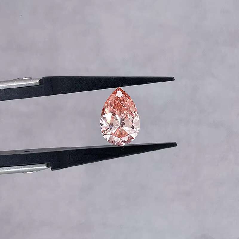 Spot IGI CVD Certified VVS1 Fancy Pink Pear Shape Brilliant Cut 4ct Loose Lab Diamonds