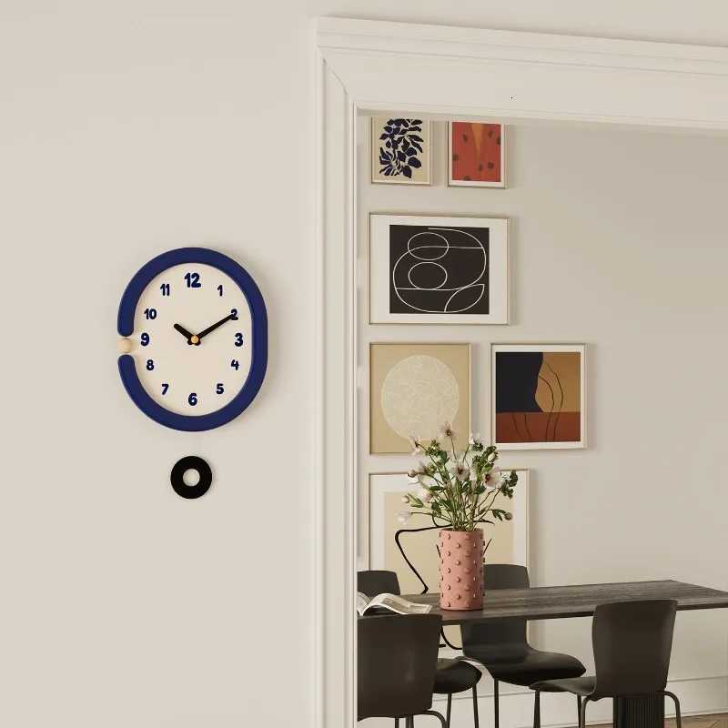 Cute Creative Wall Clock Vintage Geometric Simple Silent Wall Clock Living Room Dining Room Interesting Elegant Home Decor C251126