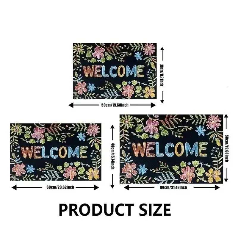 Merry Christmas Entrance Mat Christmas Carpet Mat Bathroom Non Slip and Absorbent Mat Door MatM251126