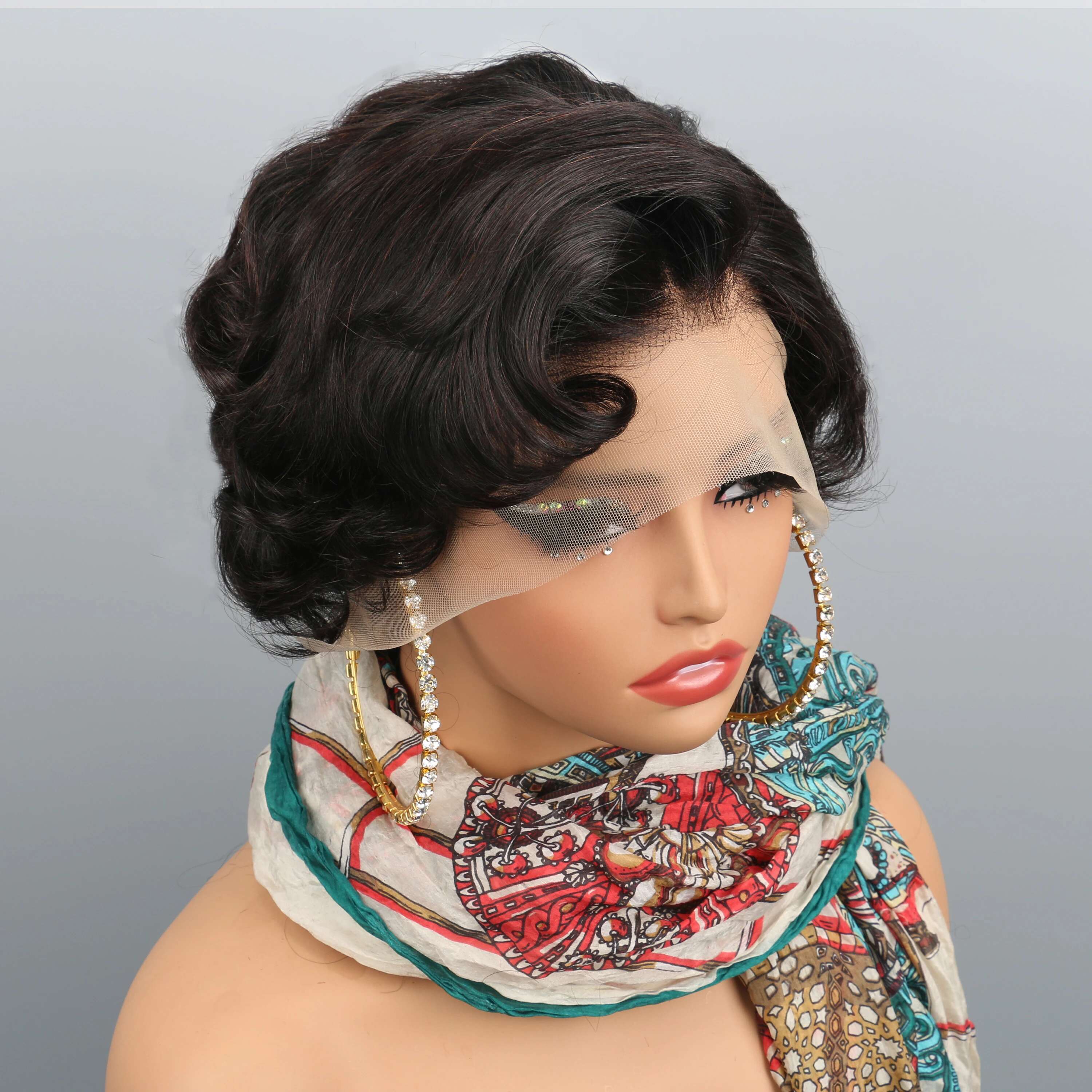 Wigs Human 13X4 Short Pixie Cut Lace Front For Women Transparent Frontal Wig Pre Plucked With Baby Hair