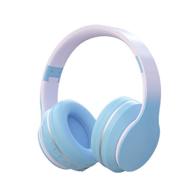 Famous Brand DR Gradient Color Wireless Bluetooth Over Ear Children S Gaming Online Class Call E Sports Headphones Cross Border Hot Item