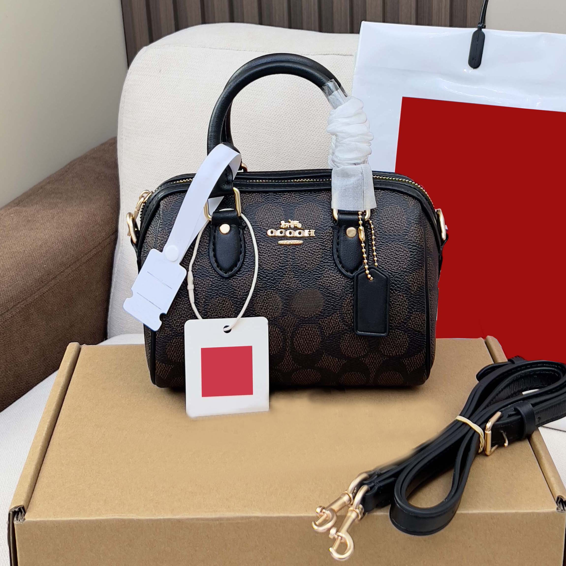 designer boston Bag Classic Shoulder Bags Floral Zipper 18cm 25cm Classic Leather Tote Crossbody mini Bag and big boston bag 10A designer Bag .