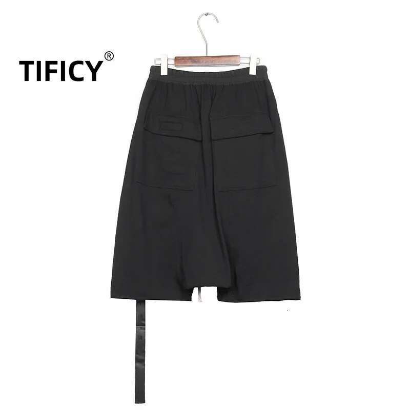 Summer High Street Shorts Dark Punched Chicken Eye Loose RO Hanging Crotch Five Part Men's Casual Harem Pants
