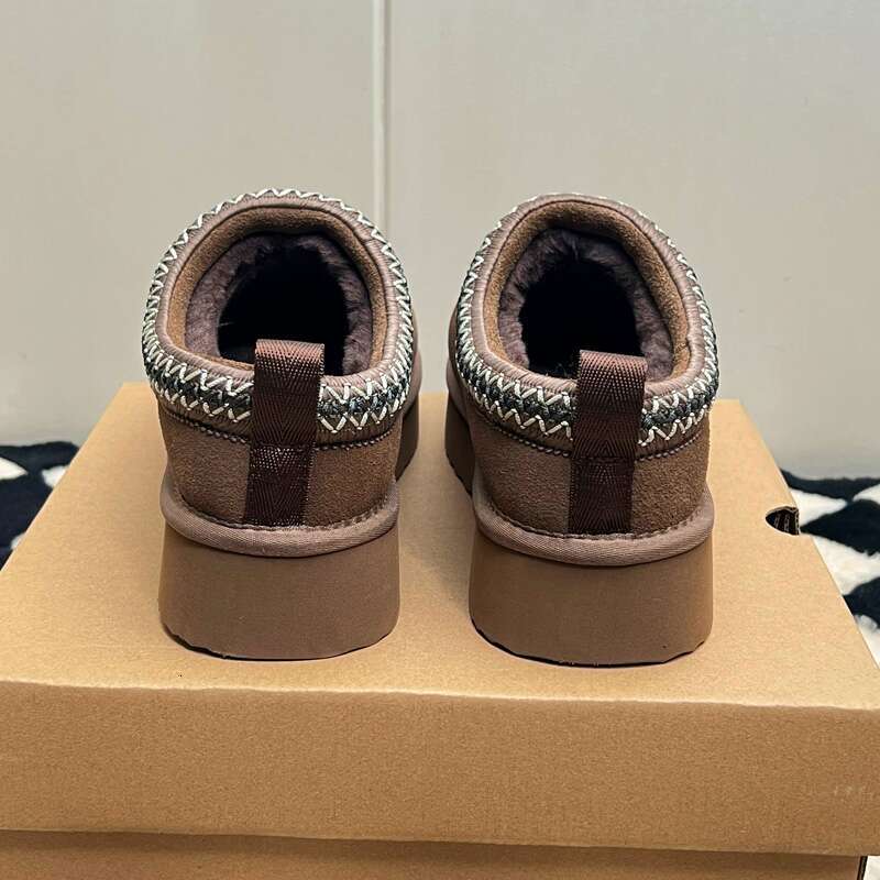 2025 MEOD designer tazz slipper Snow Boots Womens leather fur Shoes Fur-lined winter boots Autumn and Winter Thickened platform Thick Bottom dh9111860