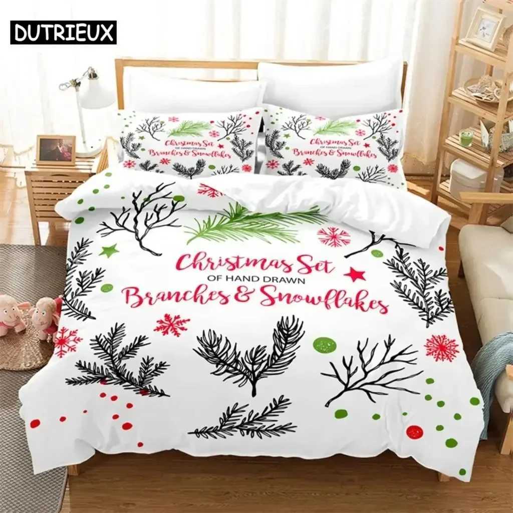 Christmas Christmas Snowman Tree Bedding Set Duvet Cover Set 3d Bedding Digital Printing Bed Linen Queen Size Bedding Set Fashion Design Y251126