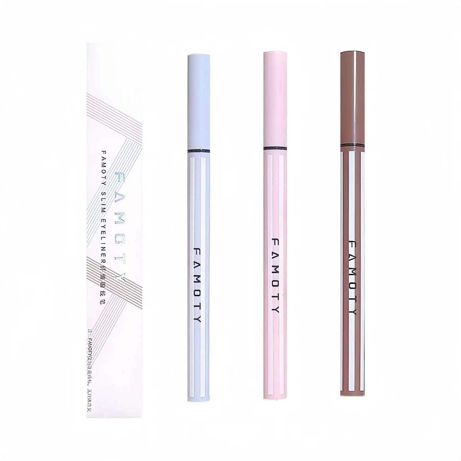 FAMOTY Ultra Slim Liquid Eyeliner Pen 001mm Fine Tip 12H Waterproof Smudge-proof Easy Control for Beginners 4 Colors EyelT251126