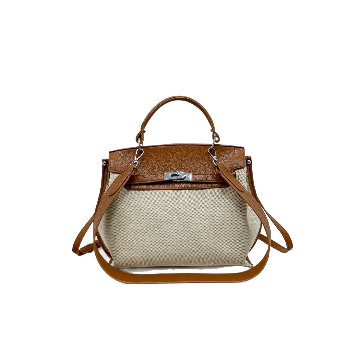 Fashion tote bag new women's bag trend large capacity contrasting color shoulder oblique span bag
