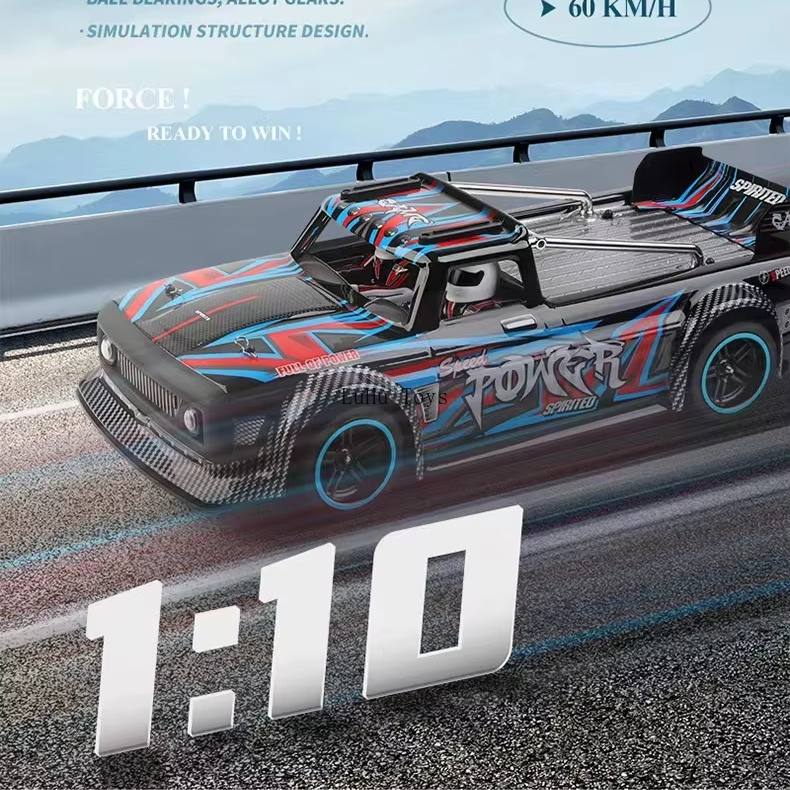 luhu RC New Product 1:10 Electric Remote Control Four-wheel Drive Brushless Flat Race WL 104072 Drift High-speed Car Model Toy