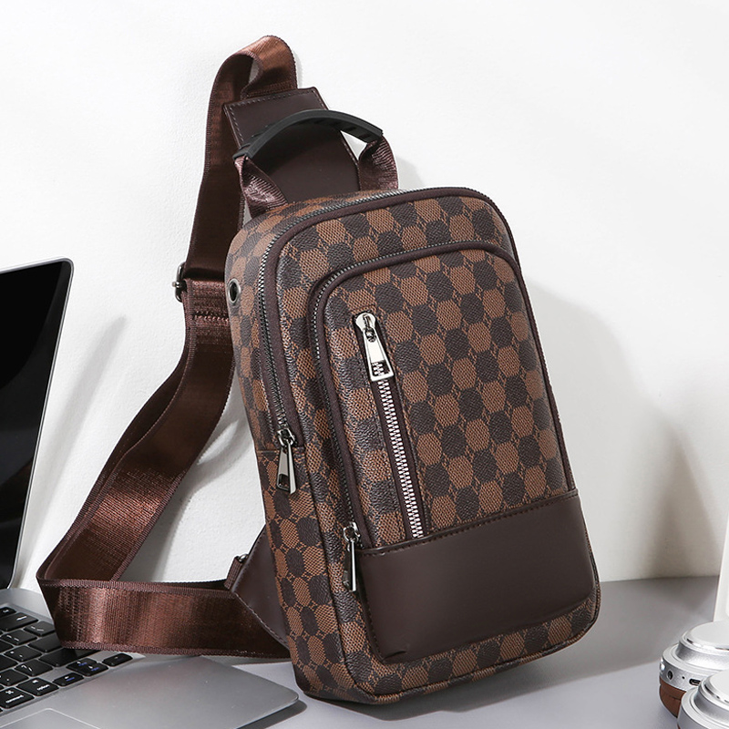 Designer Bag Men's Chest Luxury Bag Bag Style Large Capacity Crossbody Bag Versatile Checkerboard Pattern Casual Shoulder Bag Travel Phone Backpa