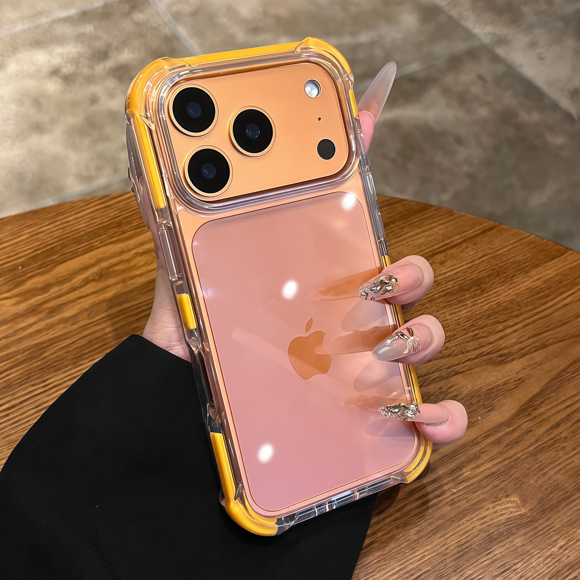 Four-Corner Airbag Phone Case for iPhone 17 16 15 14 13Pro Max - Transparent Magnetic Full-Body Shockproof Case