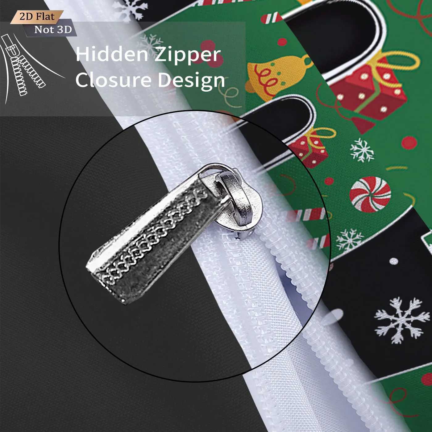 Christmas 3pcs Merry Christmas 67 element black print coreless duvet cover set multi size bedroom bedding holiday decoration Y251126