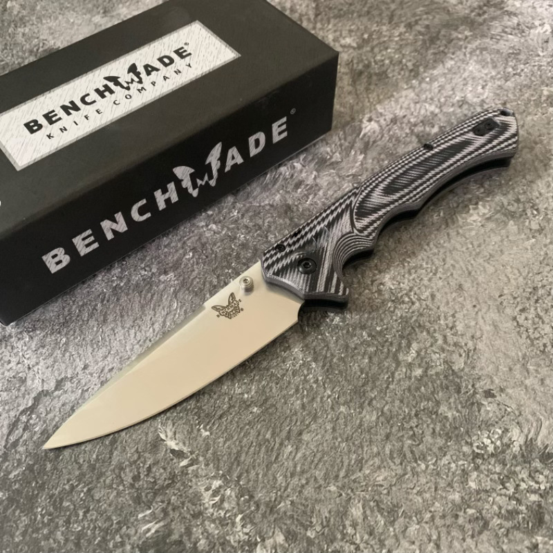 BM 615BK-1401 Two-color G10 Folding Knife D2 Blade Gobi Exploration Hunting Combat Manual Opening Multi-functional Knife