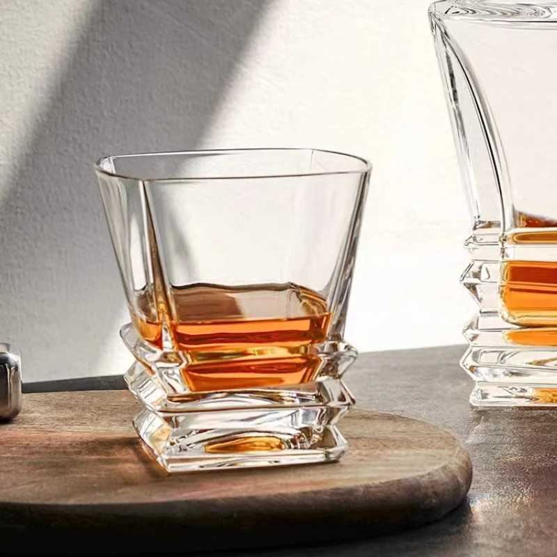 Whiskey Glass Cigar Holder Home Glass Bar Beer Glass Wine Glass European Creative Drinking Glasses C251126