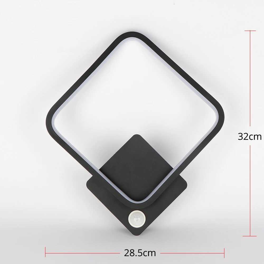 15W LED Wall Light With Human Motion Sensor Aluminum AC220-240V For Indoor Living Room Bedroom Corridor Staircase Aisle Lighting M251126