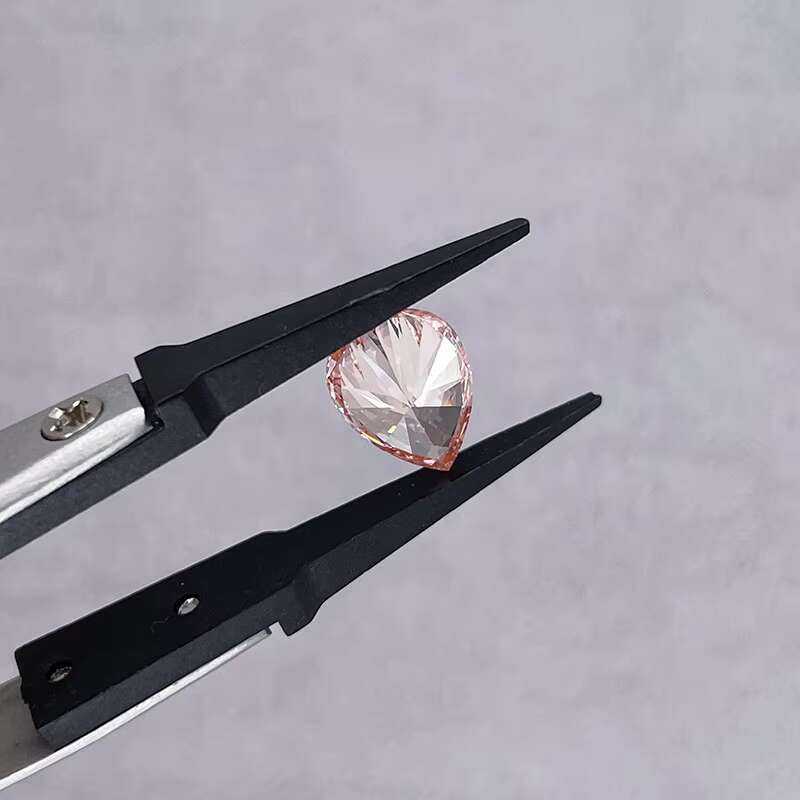 Spot IGI CVD Certified VVS1 Fancy Pink Pear Shape Brilliant Cut 4ct Loose Lab Diamonds