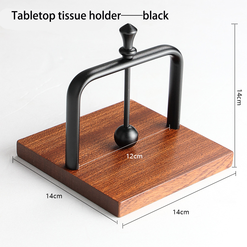 Coffee shop napkin holder Western restaurant tissue holder solid wood hotel tissue holder desktop