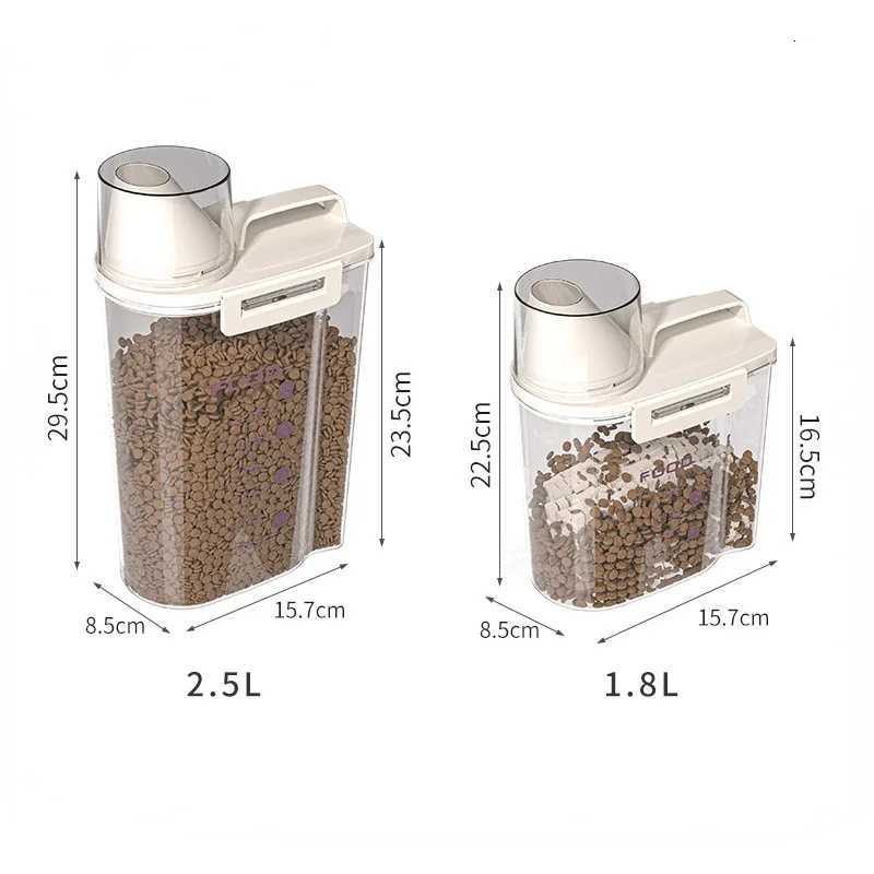 Pet Dog Snack Storage Box Sealed Cat Food Storage Bucket Vacuum Preservation Tank for Pet Food Moisture-proof and Dehumidifying Y251126