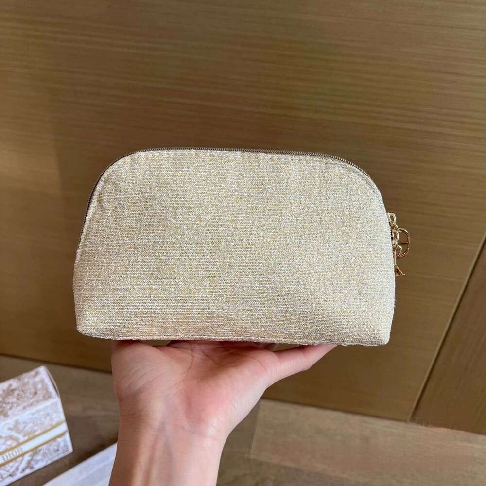 Christmas limited gift gold makeup bag storage bag