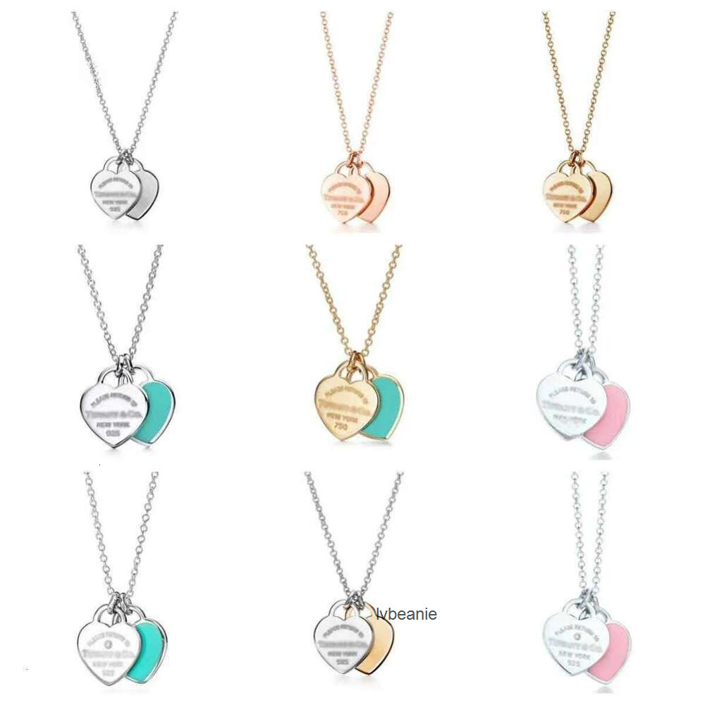 tiffamy and co necklaces pendant necklace new designer love heartshaped for gold earrings wedding engagement gifts series jewelry with box tiffanies tiffanyx 7OTP