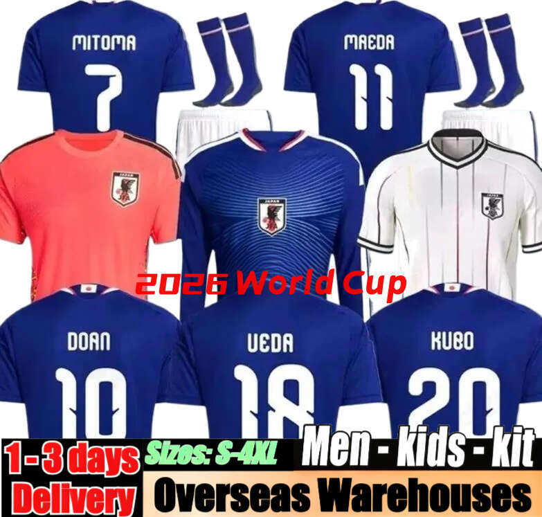 Japan Jersey 2026 World Cup Soccer Jerseys Classic Cartoon Tracksuit: MINAMINO, TOMIYASU, TSUBASA More - Breathable Football Shirt 26 27 For Fans Player Version