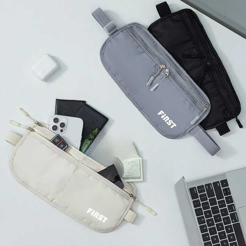 Multi-function foldable breathable sports and leisure canvas invisible close-fitting anti-theft waist bag for men and womenT251126