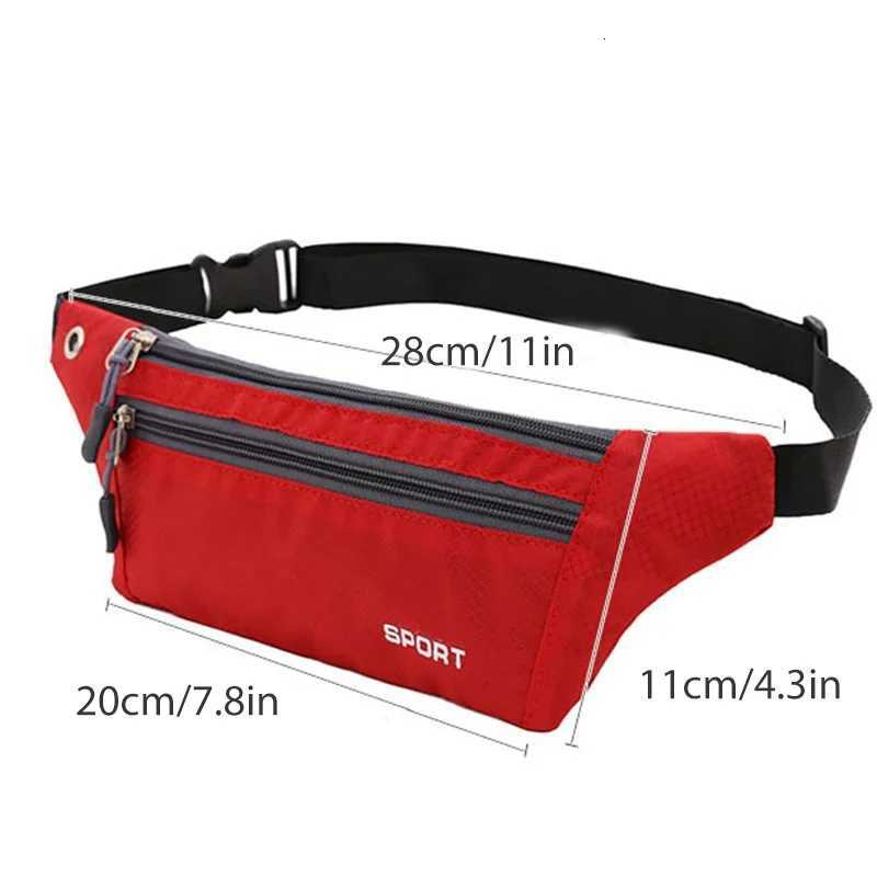 Casual Men Waist Bag Nylon Chest Pack for Women Phone Bags Pocket Running Belt Sports Bag Multifunction Travel Chest BagT251126